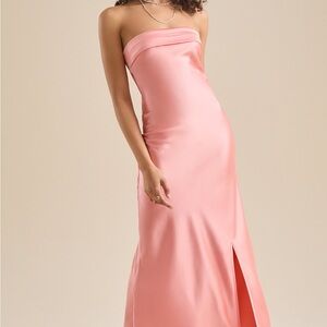 Altr’d State Hot Pink Strapless Dress